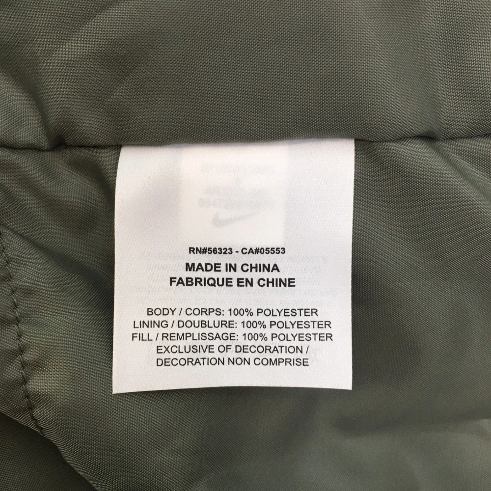 Nike NSW Air Swoosh Insulated Jacket AR3225 351‎ Green Men's Size S